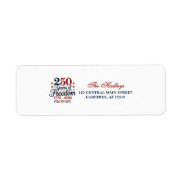 Etiqueta Americana 250 Anniversary Return Address Label