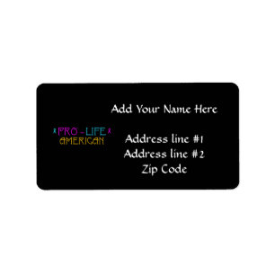 Etiqueta Americano antiabortista