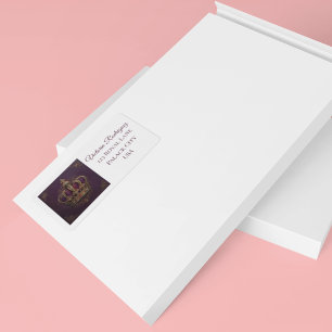 Etiqueta Ametista Real Quinceañera, personalizado