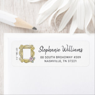 Etiqueta AMIGOS™   Marco de pozo de ducha de novia