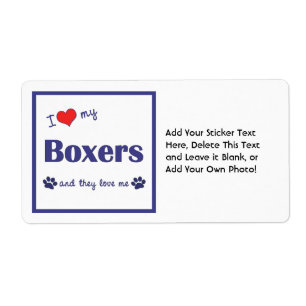 Etiqueta Amo a mis boxeadores (los perros múltiples)