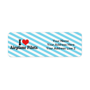 Etiqueta Amo a pilotos del aeroplano
