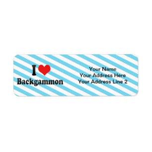 Etiqueta Amo backgammon