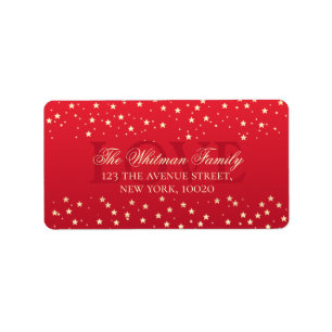 Etiqueta Amo elegante familiar: dirección de retorno de las