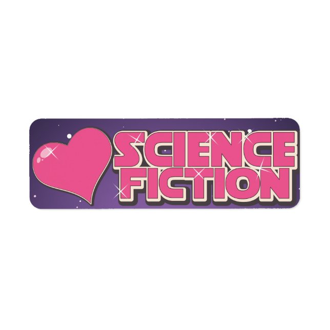 Etiqueta Amo la ciencia ficción (Frente)