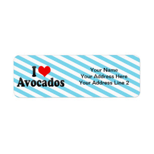 Etiqueta Amo los aguacates