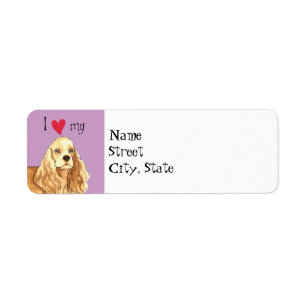 Etiqueta Amo mi Cocker Spaniel