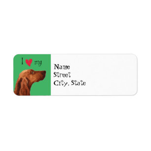 Etiqueta Amo mi Irish Setter