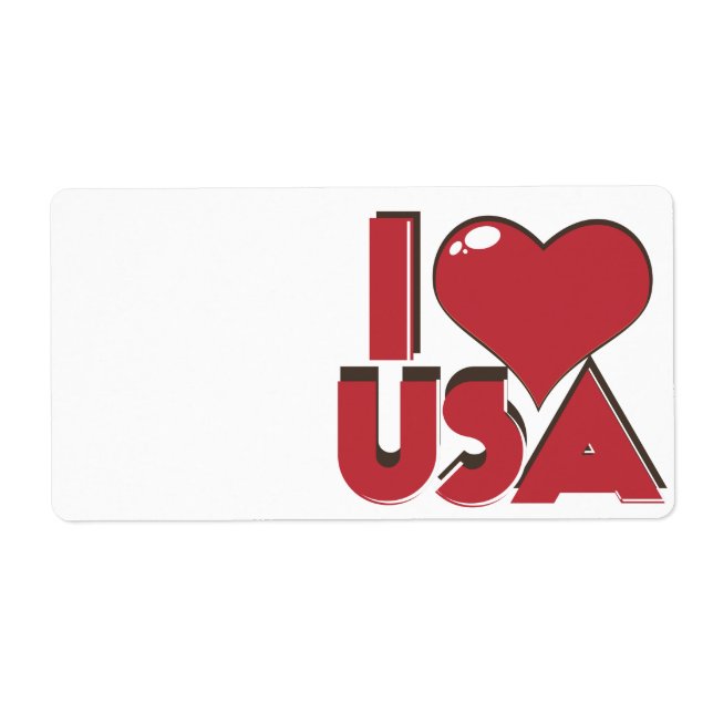 Etiqueta Amo USA Retro 80s (Frente)