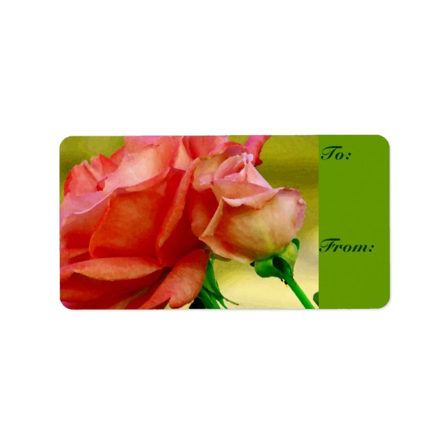 Etiqueta Amor, A y Desde:_ (Frente)