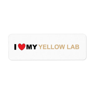 Etiqueta Amor amarillo réflex