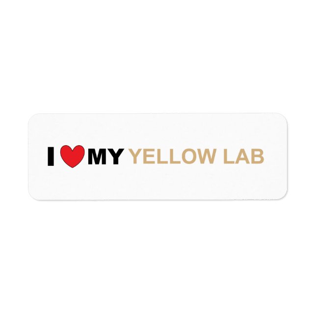 Etiqueta Amor amarillo réflex (Frente)