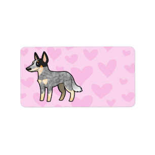 Etiqueta Amor australiano del perro/del Kelpie del ganado
