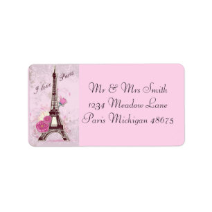 Etiqueta Amor París de la dirección Labels/I
