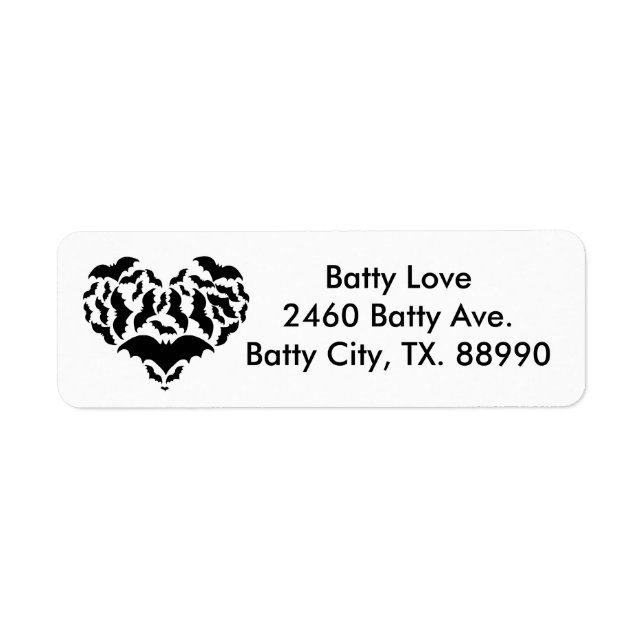 Etiqueta Amor por Batty (Frente)