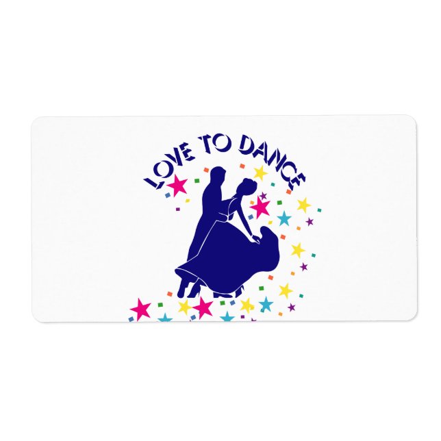 Etiqueta Amor por la danza (Frente)
