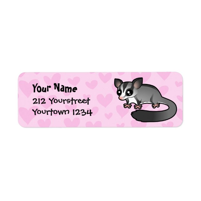 Etiqueta Amor por Sugar Glider (Frente)
