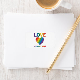 Etiqueta Amor Siempre Gana LGBT