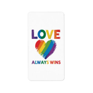 Etiqueta Amor Siempre Gana LGBT