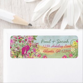 Etiqueta Amores Vintage Aves Damask Hills