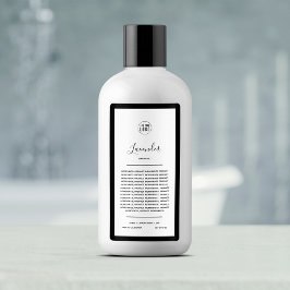 Etiqueta Añadir el logotipo y el color del borde modificabl