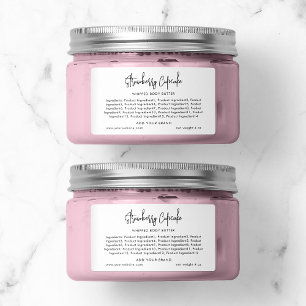 Etiqueta Añadir ingredientes Minimalistas de escritura mode