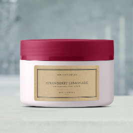 Etiqueta Añadir un producto de Kraft de borde gris clásico