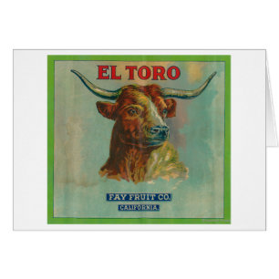 Etiqueta anaranjada del EL Toro
