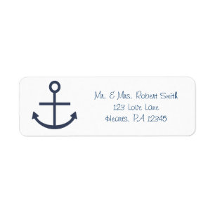 Etiqueta Ancla azul