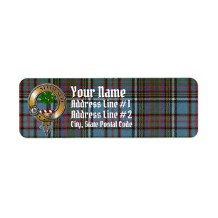 Etiqueta Anderson Tartan & Badge