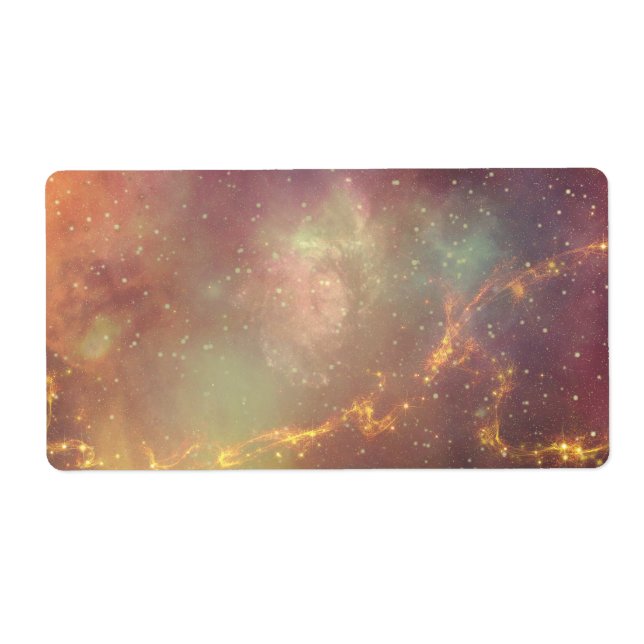 Etiqueta Andromeda galaxia Vía lechosa universo cosmos (Frente)