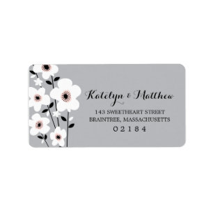Etiqueta Anemona moderna   Dirección de correo