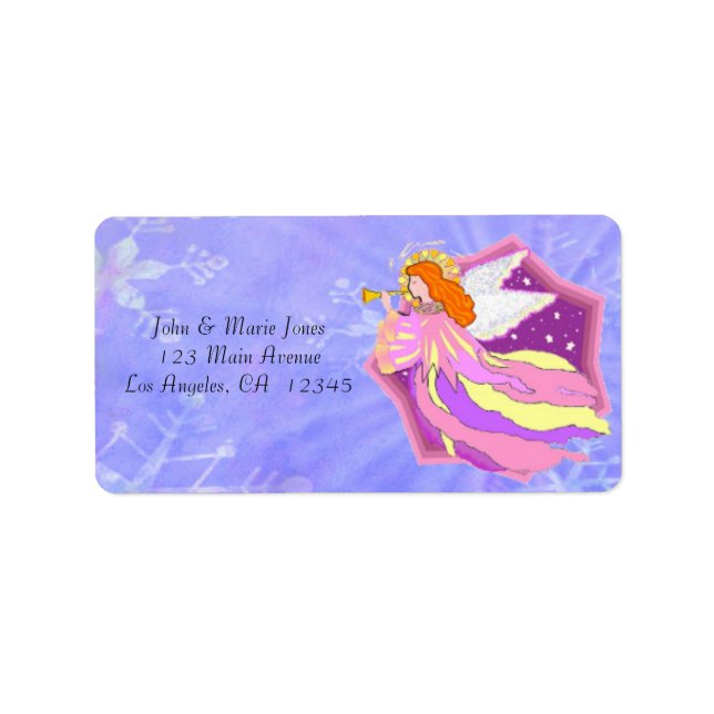 Etiqueta Ángel (Frente)