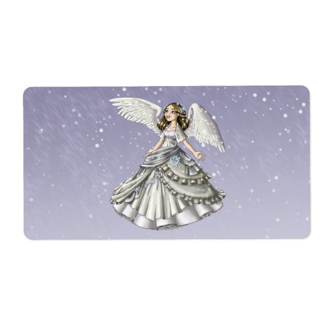 Etiqueta Ángel de la nieve (Frente)