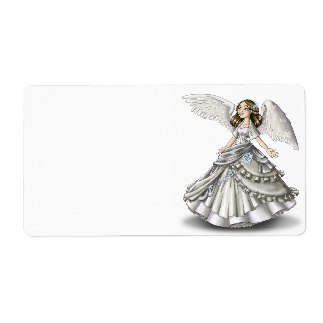 Etiqueta Ángel de la nieve (Frente)