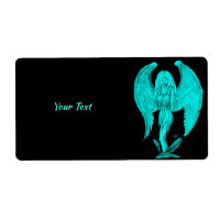 Ángel, diseño negro y verde
