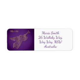 Etiqueta Ángel elegante de filigrana