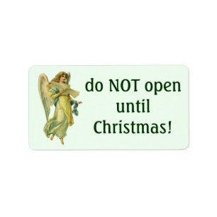 Etiqueta Ángel Navidades victorianos, Gloria en Excelsis De