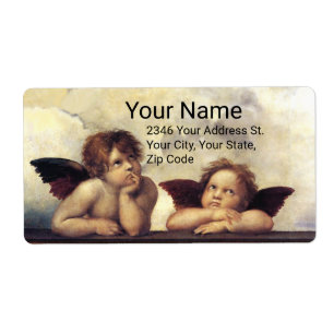 Etiqueta ÁNGEL / Querubines alados Raffaello Sanzio