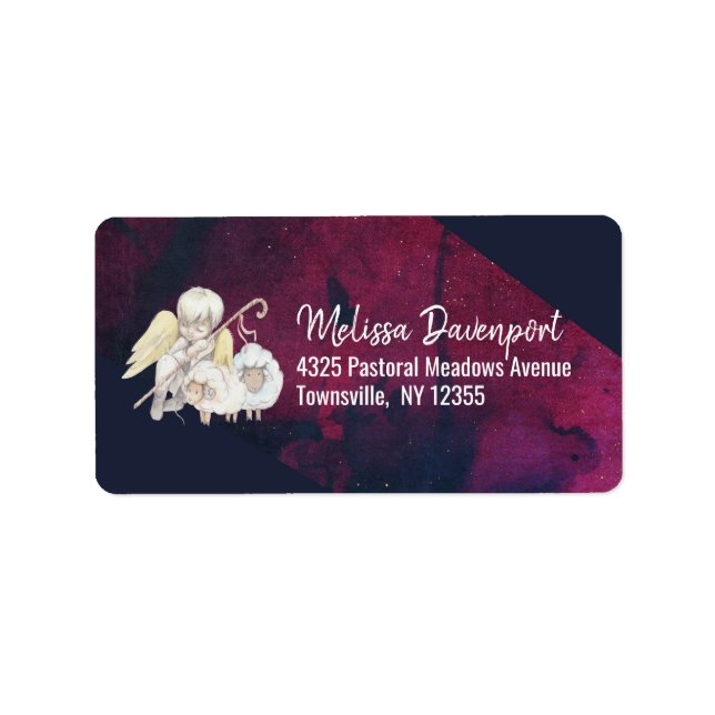 Etiqueta Angel Shepherd con Pastoral de ambs (Frente)