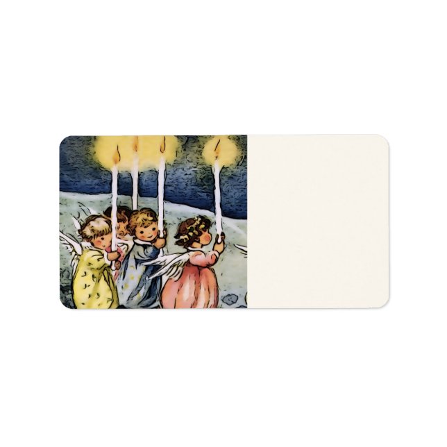 Etiqueta ángeles encantadores (Frente)