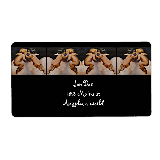 Etiqueta Angels de besos (Frente)