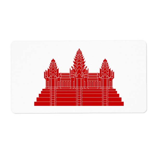 Etiqueta Angkor Wat Ver.2.0. Templo Khmer (Frente)