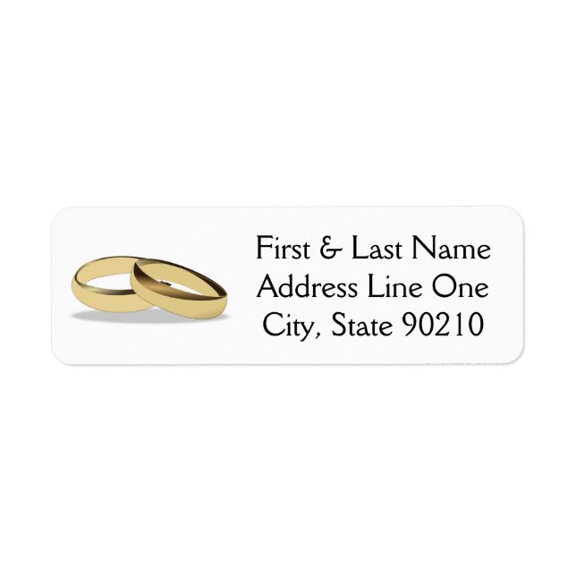 Etiqueta Anillo boda (Frente)