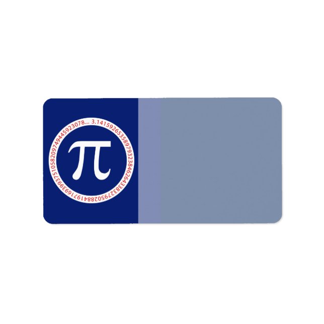 Etiqueta Anillo de i sobre azul marino (Frente)