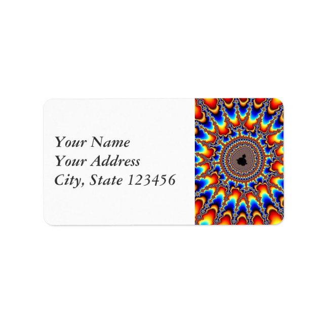 Etiqueta Anillo de llama (Frente)