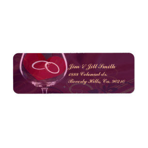 Etiqueta Anillos De Vino Boda