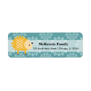 Etiqueta Animal salvaje de Cute