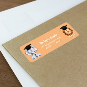 Etiqueta Animales Niños Graduación Preescolar Dirección de 