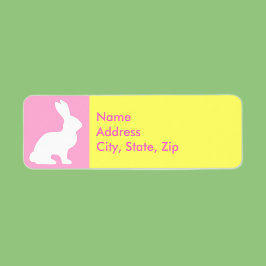 Etiqueta Animales Tiernos Vintage de Pascua